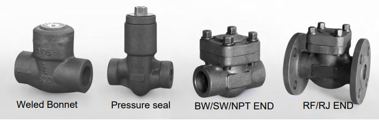 Обратный клапан из кованой стали - подъемный тип