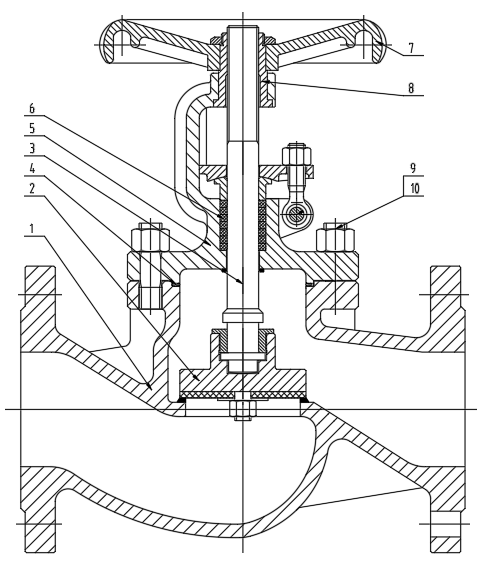 Запорный клапан с PTFE